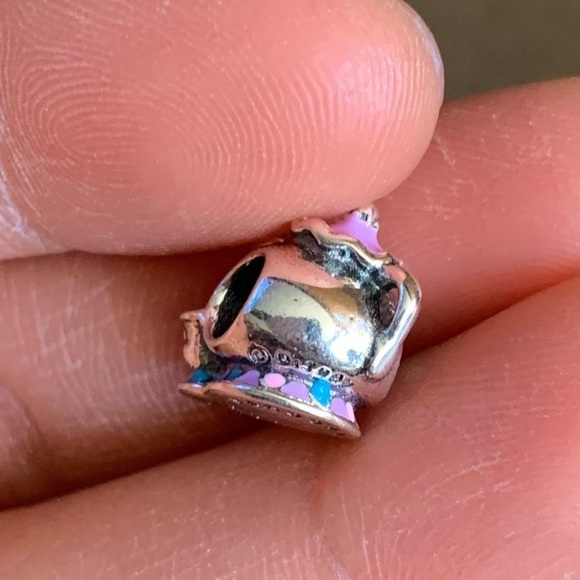 NWOT Disney Beauty And The Beast Mrs. Potts & Chip Charm Sterling Silver 925 - Picture 9 of 9